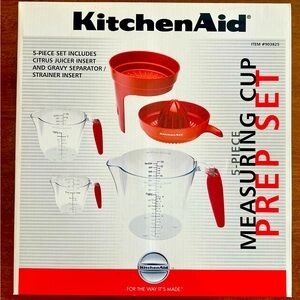 KitchenAid Red Measuring Cup Prep Set - 5 Pieces